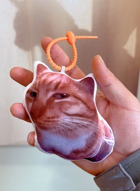无白边猫玩偶挂件新鲜哥毛绒钥匙扣丑猫来图定制猫咪周边生日礼物