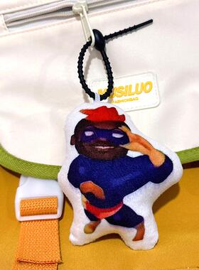 超人强的小曲语音挂件超比发声玩偶波比牢大来图定制钥匙扣恶搞