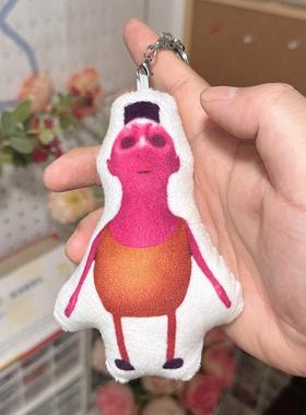 紫色哈姆发声玩偶录音娃娃毛绒挂件来图定制钥匙扣鬼畜搞笑表情