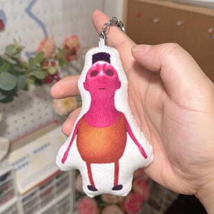 紫色哈姆发声玩偶录音娃娃毛绒挂件来图定制钥匙扣鬼畜搞笑表情