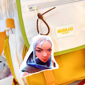 jett捷风语音挂件无畏契约特工发声玩偶游戏周边来图定制钥匙扣