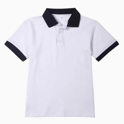 中小学生夏季纯棉翻领校服