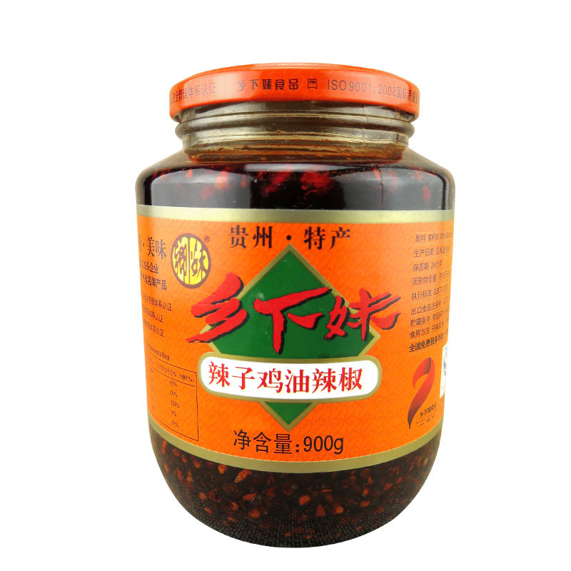 乡下妹辣子鸡油辣椒900g