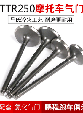 适用雅马哈TTR250越野摩托车配件发动机气门杆气门油封进气排气门