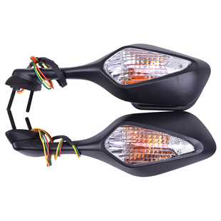 适用本田CBR1000RR配件13-20年摩托车反光镜后视镜带转向灯倒车镜