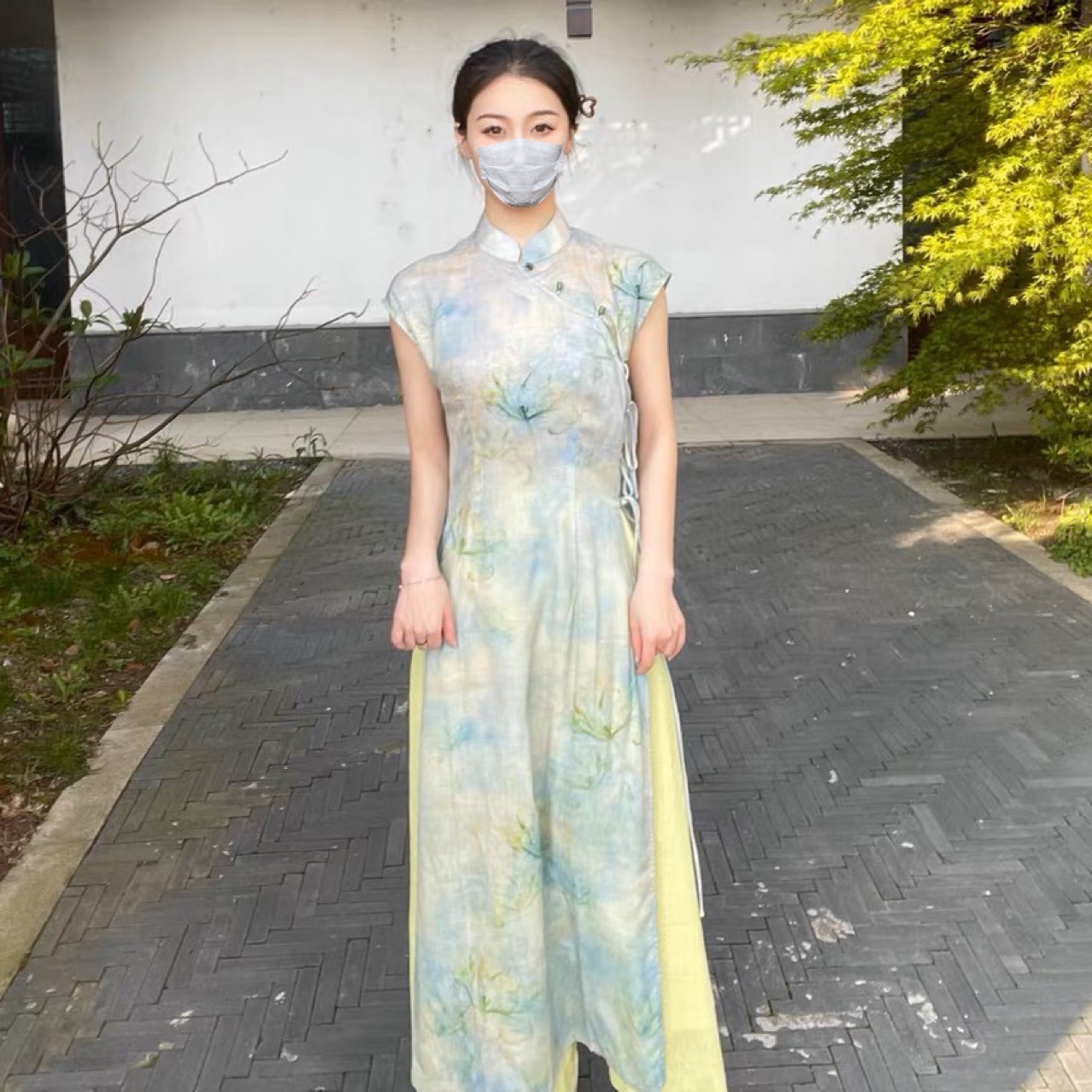 表象抒情诗靛染新中式旗