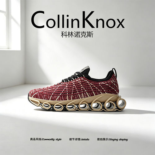 【穿了都说好】CollinKnox2026年秋季新款男鞋环形弹簧缓震运动鞋