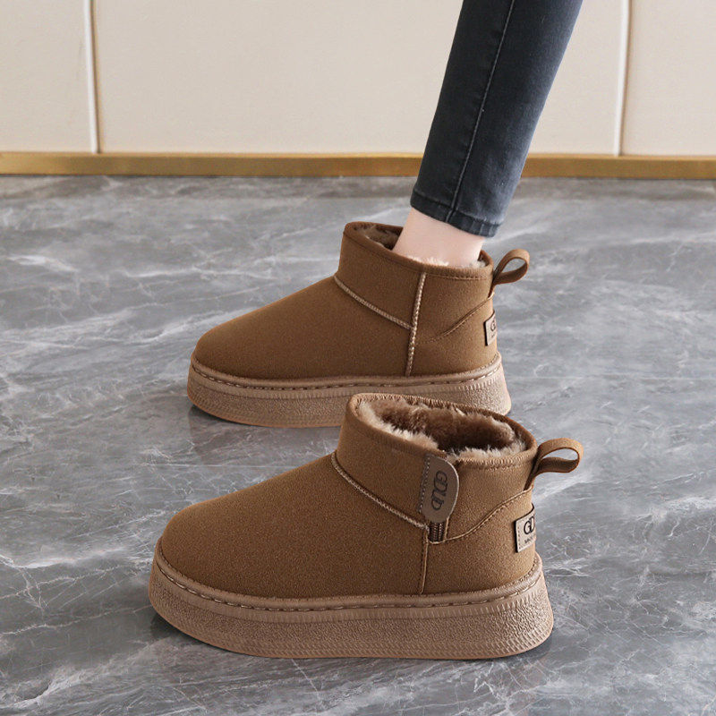 哈尔滨雪地靴女2025新款冬季短靴加绒加厚保暖孕妇厚底大棉鞋41码