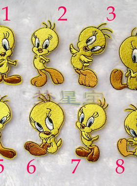 熨烫卡通动物背胶电脑刺绣布贴衣服布章高约6.5CM左右补丁贴B467