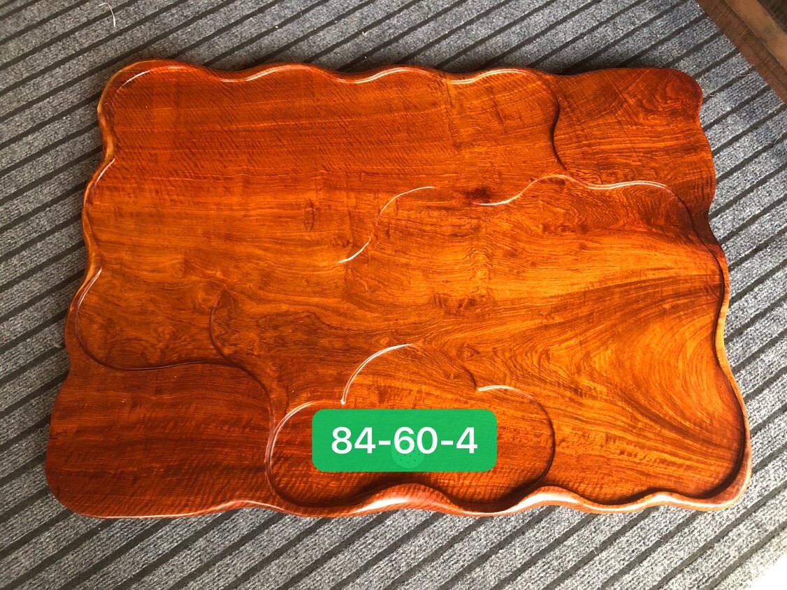 红木茶盘缅甸花梨木大板茶几茶托盘水波纹独板茶海茶台工夫茶托盘