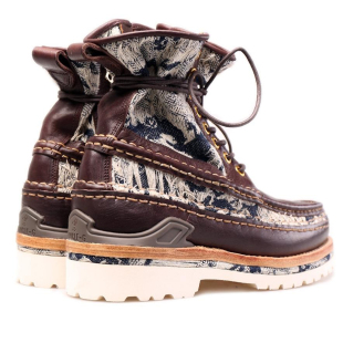 26s腰果花复古拼接鞋 VISVIM UNCLE GUI 靴 王真皮破坏手工马丁工装