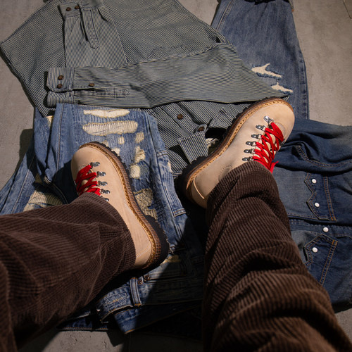 VISVIMUNCLEGUI马臀皮登山靴