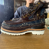 visvim 减震马丁男靴潮 复古增高固特异腰果花古布鞋 uncle gui新款