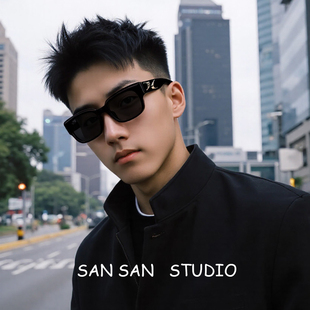 复古大框墨镜防紫外线遮阳高级感拍照时尚个性潮流超帅太阳眼镜