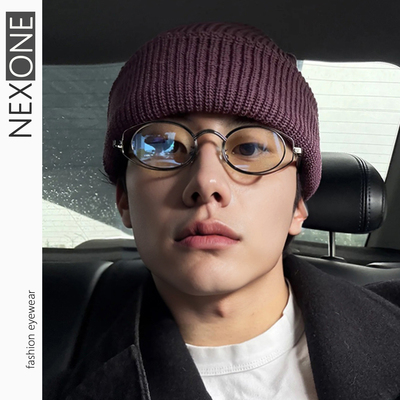 小脸小框椭圆宽边近视眼镜