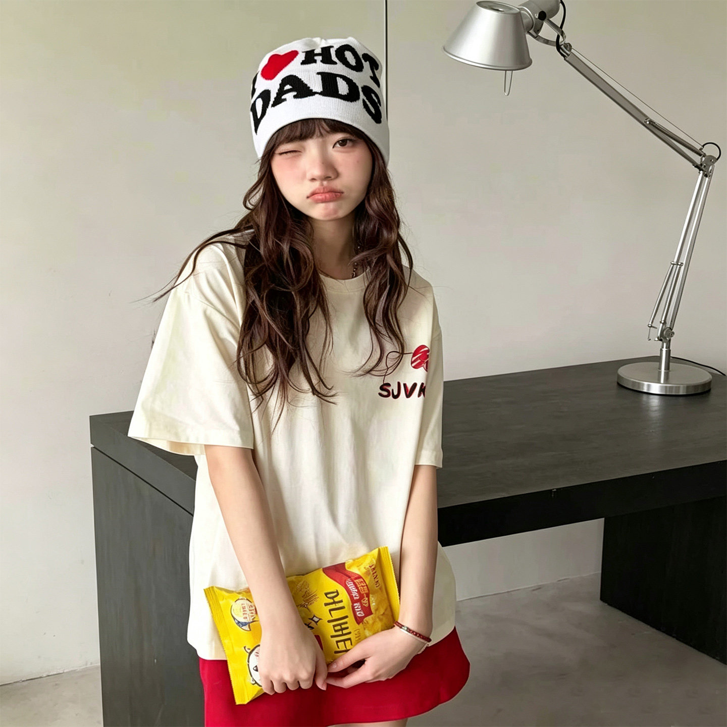 花啵啦女中大童蝴蝶结印花半袖T恤2026新款夏装纯棉简约清爽短袖