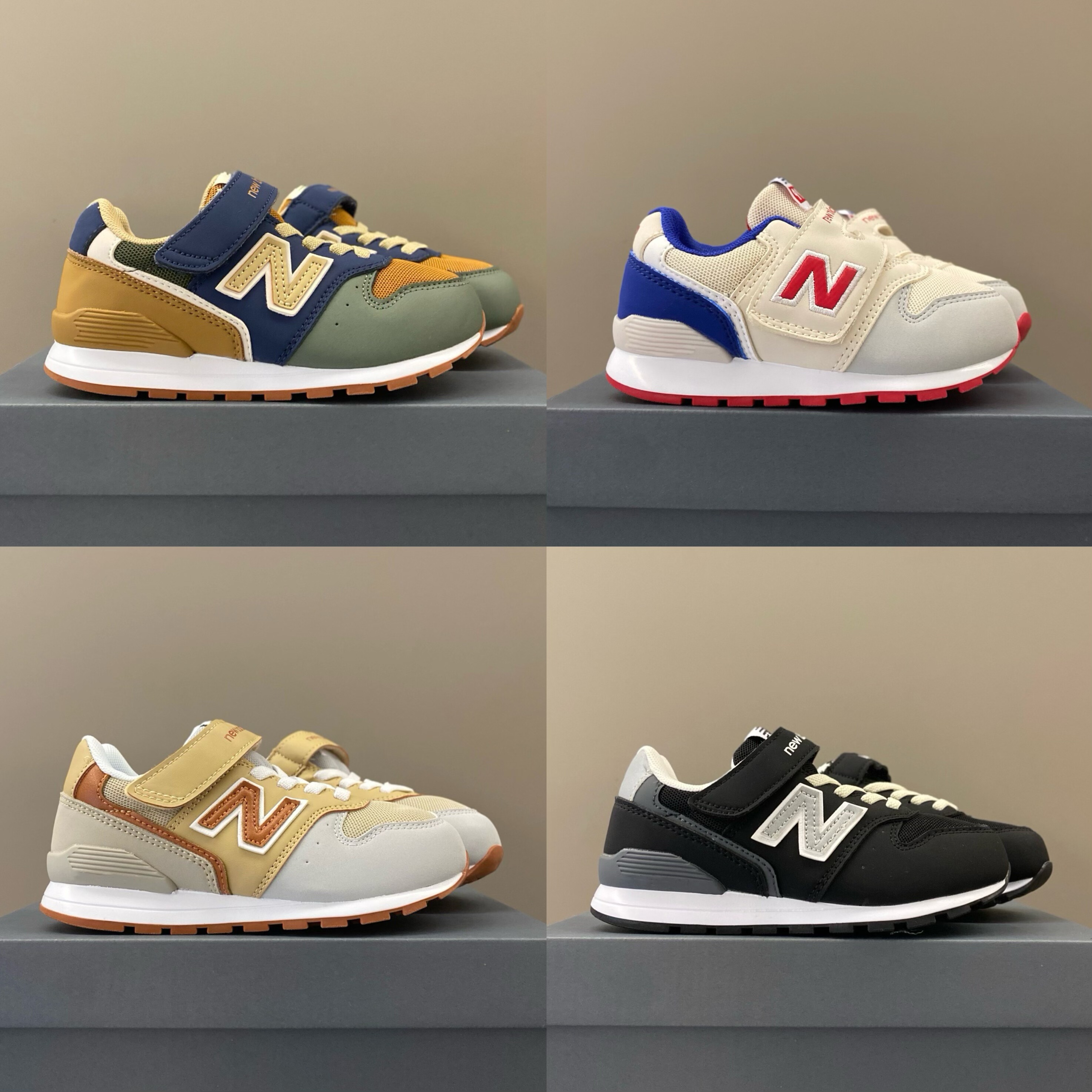 NB996儿童鞋男童女童魔术贴运动鞋小学生休闲复古跑步鞋潮