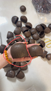 精挑水铃桐小号4mm大号7cm天然果壳风铃手摇铃精抛光已打孔
