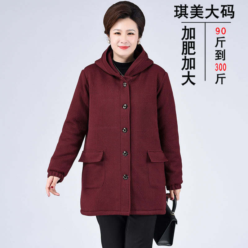 老太太衣服200斤秋冬棉袄