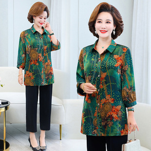 夏季 奶奶夏装 衬衫 特体加肥加大码 衬衣 胖妈妈装 200斤中老年人女装
