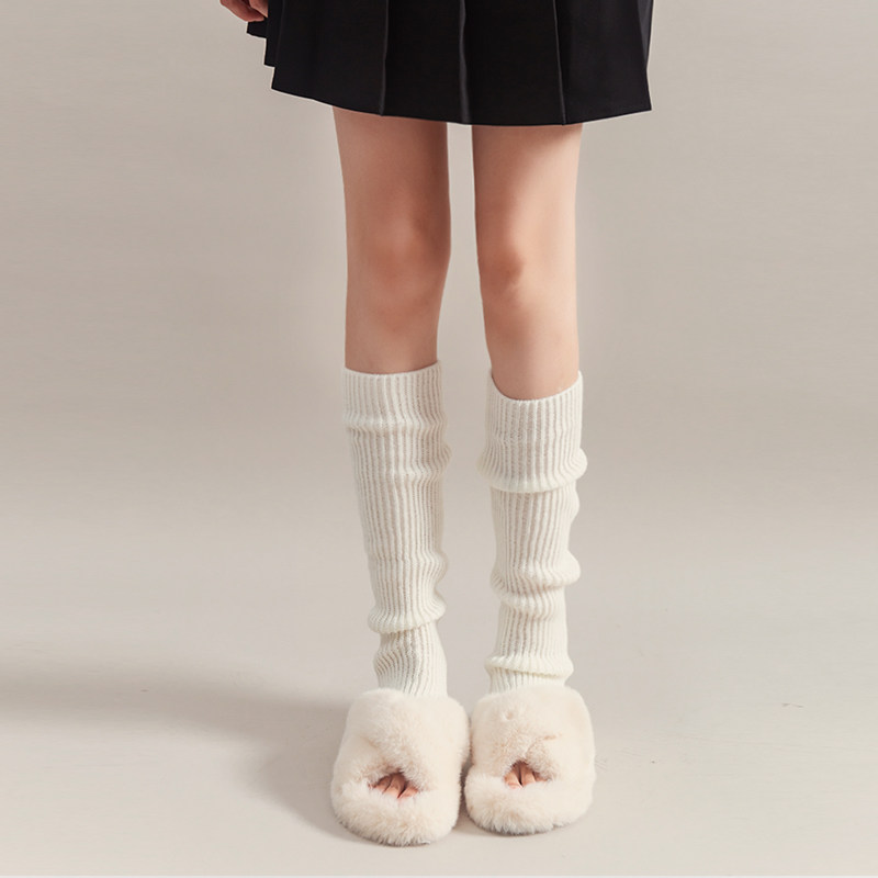 针织袜套jk洛丽塔袜子女小腿袜秋冬款保暖luolita腿套白色长筒袜,女士内衣/男士内衣/家居服,长筒袜,淘宝优惠券,粉丝福利购,淘宝优惠卷