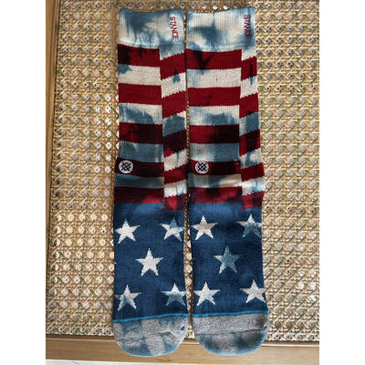 捡漏 美单ST@NCE男士运动户外袜纯棉扎染个性滑板袜美式街头复古