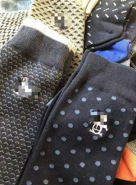 硬货企鹅刺绣合集 男士商务绅士袜高帮长筒男袜外贸原单出口潮袜
