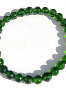 透辉石手链天然鲜手串祖母绿宝石