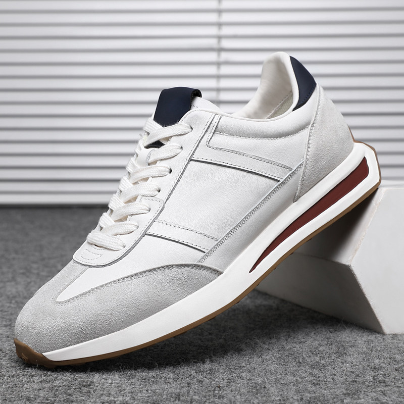 头层牛皮鞋子男士休闲鞋2026春季新款运动德训单鞋商务英伦小白鞋,流行男鞋,德训鞋,淘宝优惠券,粉丝福利购,淘宝优惠卷