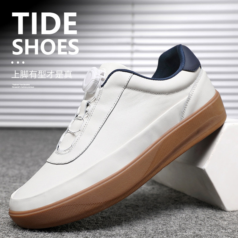 头层牛皮男鞋运动休闲鞋子男款