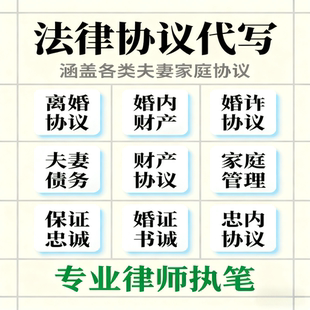 婚内财产协议书婚前协议婚姻房产约定合同债权债务夫妻婚内协议书