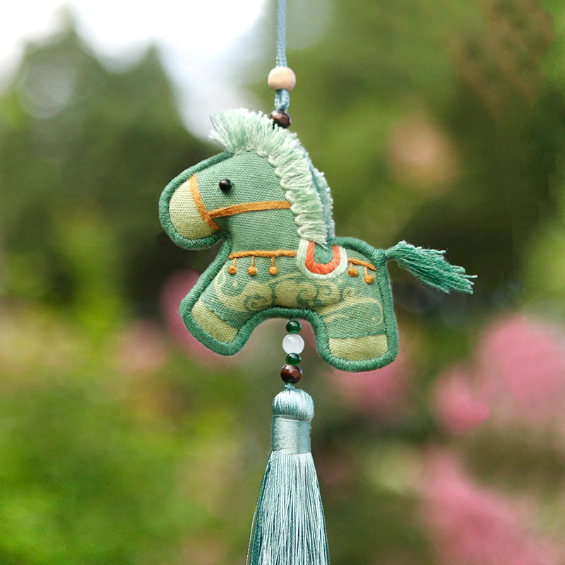 平安符手工刺绣diy材料包锦鲤金蝉中国风荷包自绣香囊挂件送礼物