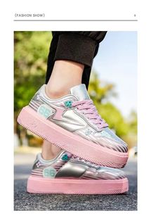 正品逸丞秋季新款透气大白毽专用鞋爆米花踢毽子鞋低帮超轻板鞋