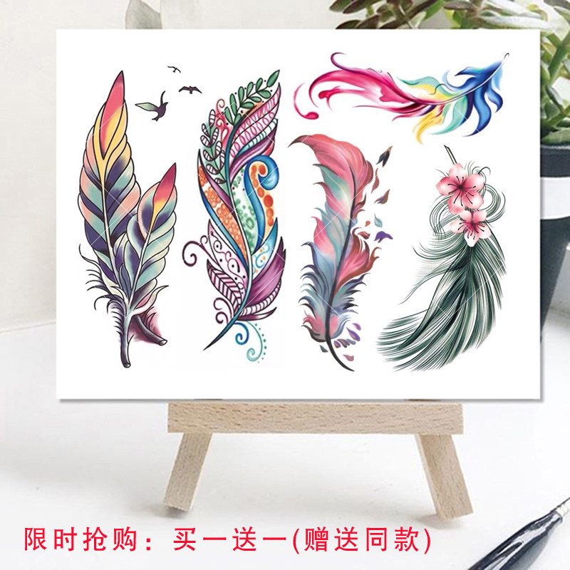遮疤痕性感小清新逼真纹身贴防水