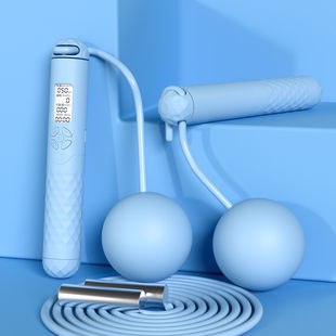 户外两用有绳无绳跳绳可充电运动负重健身燃脂减肥计数跳绳手柄