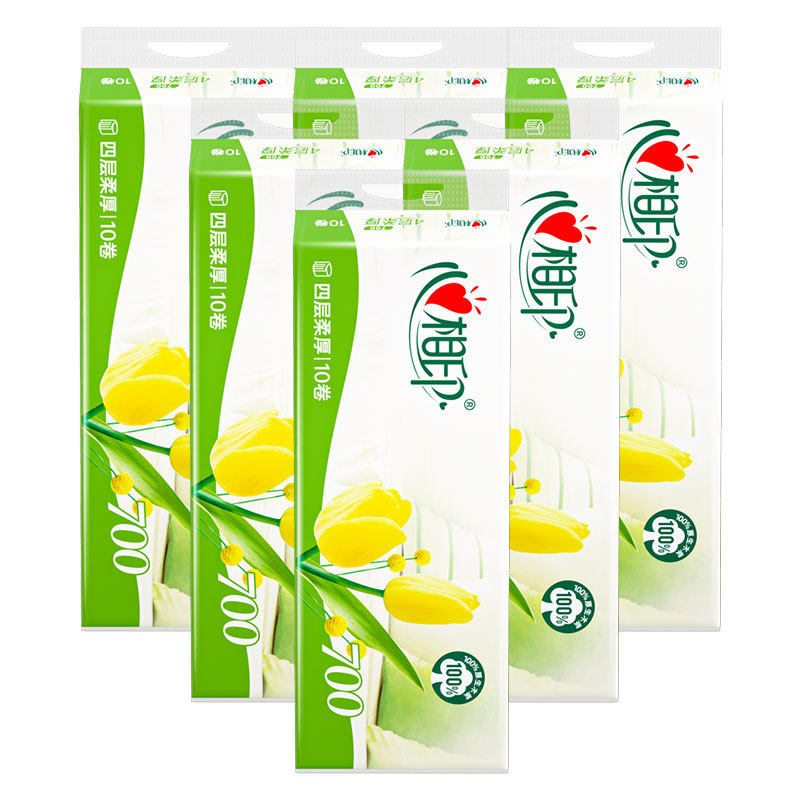 心相印卷纸70克10粒装四层卷筒纸卫生纸原生木浆厕纸LR710家庭装,洗护清洁剂/卫生巾/纸/香薰,家用擦手纸,淘宝优惠券,粉丝福利购,淘宝优惠卷