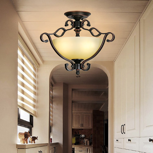 吸顶led别墅过道灯复古