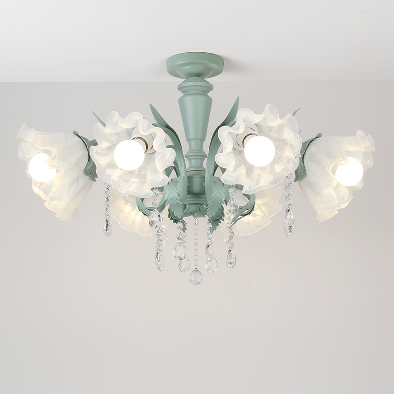 法式乡村客厅主卧室书房餐厅吸顶灯清新美式复古阳台花店民宿灯具