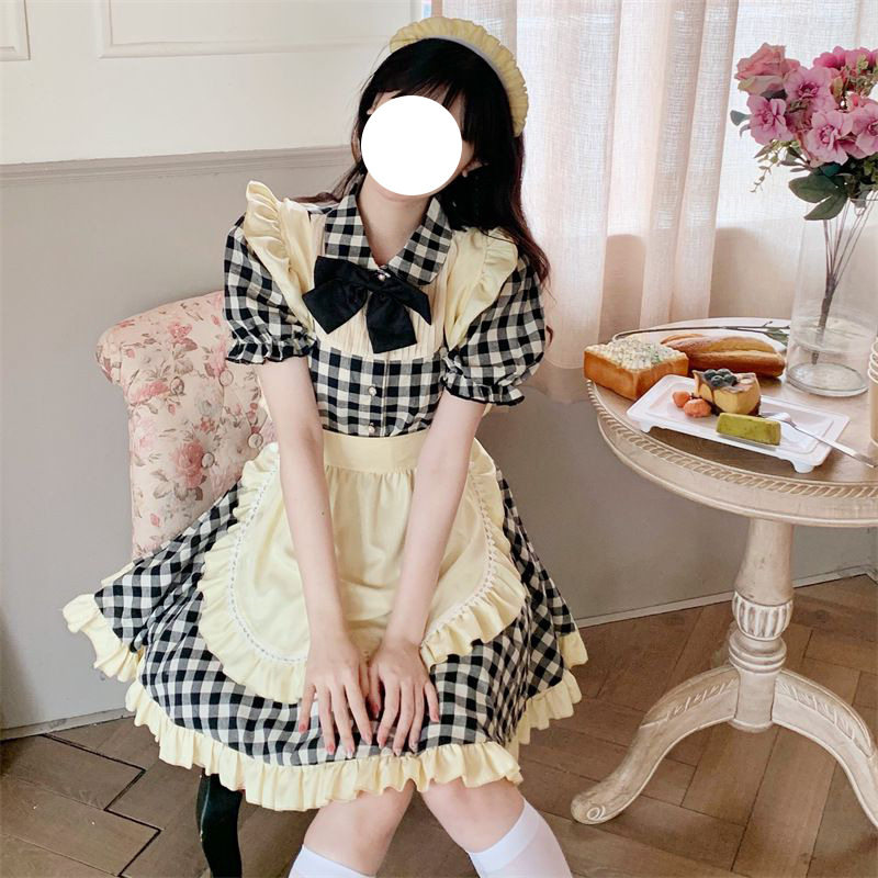 2022新款lolita御宅系萝莉女仆装洛丽塔软妹连衣裙可爱cos制服