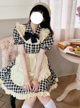 2022新款lolita御宅系萝莉女仆装洛丽塔软妹连衣裙可爱cos制服