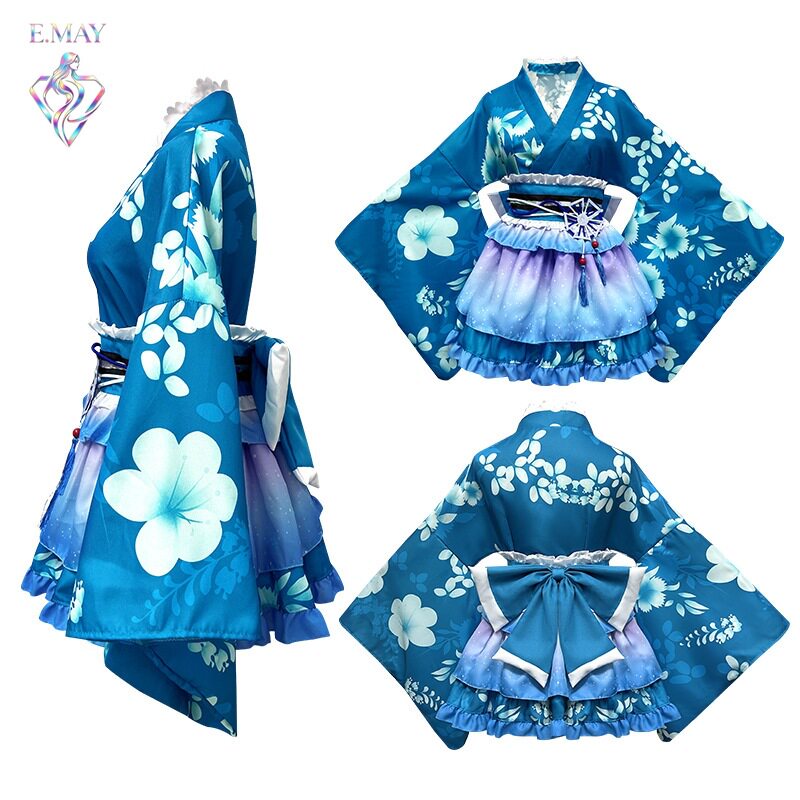 lovelive浴衣cosplay日常女装真姬海未夏日祭觉醒短和服装cos浴衣