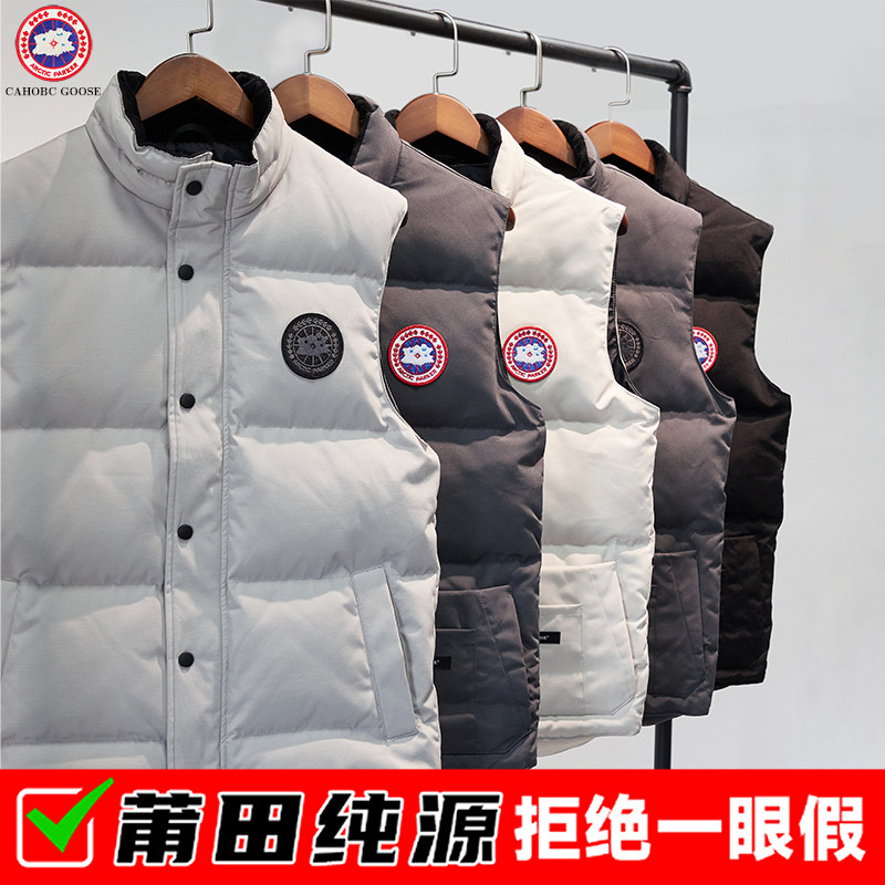 大鹅羽绒马甲男款2025新款秋冬外穿立领加绒加厚保暖外套女,男装,常规马甲,淘宝优惠券,粉丝福利购,淘宝优惠卷