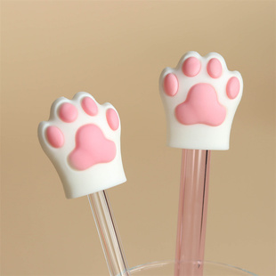 8/12mm立体卡通可爱大口径珍珠奶茶粗吸管防尘盖帽通用配件塞防摔