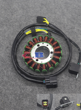 适用于川崎KLX400 KLX400R KLX400SR 03-04磁电机线圈 发电机线圈