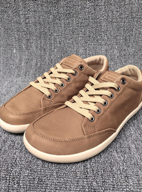 外单出口头层皮透气防滑男女平底赤足鞋4E宽楦休闲综合训练运动鞋