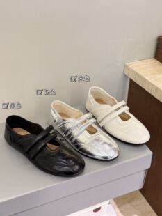 百搭双魔术贴女鞋 2026春季 软底潮 女时尚 平底休闲芭蕾舞鞋 新款 法式