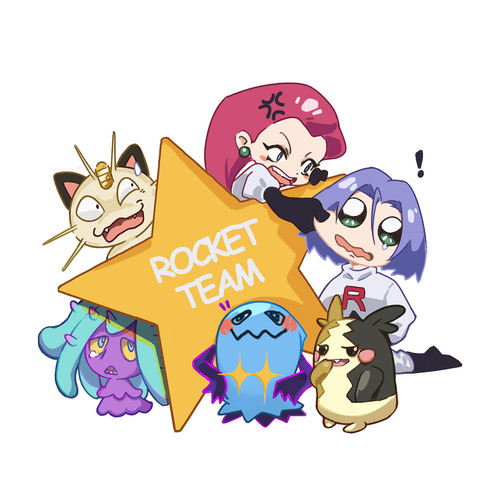 pokemon宝可梦同人火箭队冰箱贴