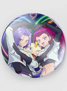 pokemon宝可梦火箭队75CM徽章
