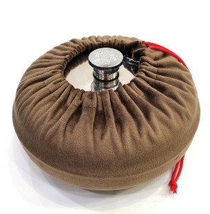 宝能加厚不锈钢汤婆子 2.3L注水暖手壶袋子 暖被窝神器安全取暖器