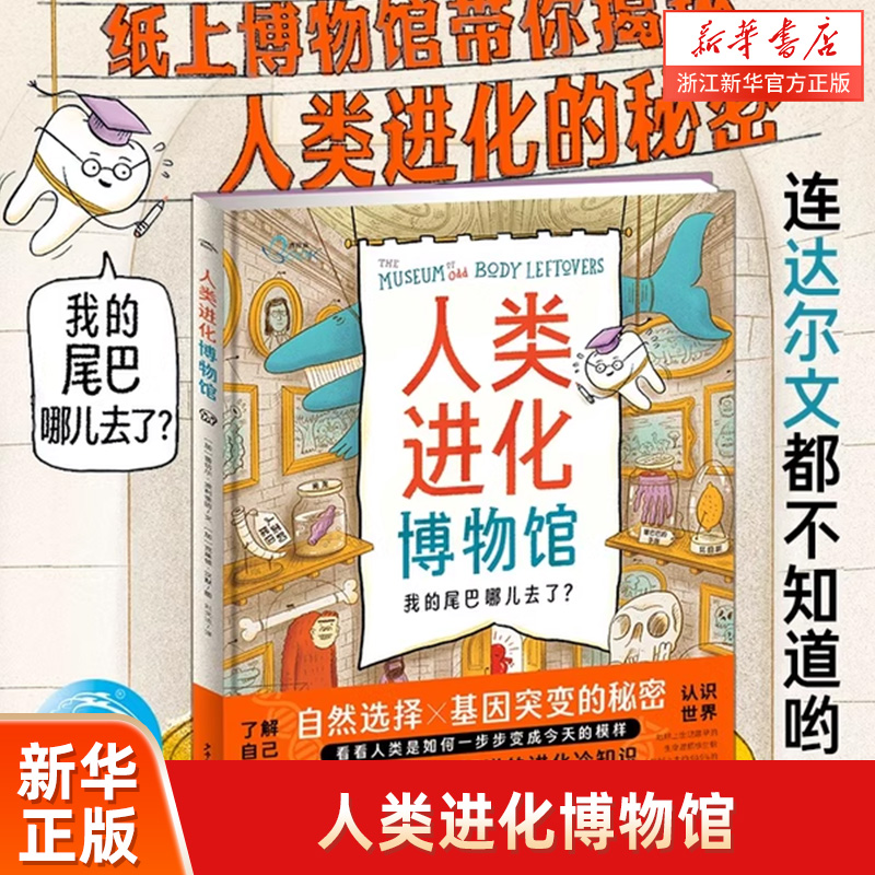 人类进化博物馆科普绘本精装满足儿童对人类起源的所有好奇心6-8-12岁小